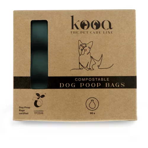 kooa biološko razgradljive vrečke za pasje iztrebke - 6 zvitkov po 15 vrečk