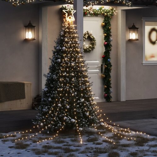 vidaXL Lučke za novoletno jelko 320 LED diod toplo bele 375 cm Cene