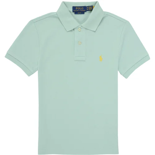 Polo Ralph Lauren SLIM POLO-TOPS-KNIT Plava