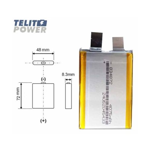  Li-Polimer Baterija 834872 &amp;ndash; 3.7V 4075mAh ( 4806 ) Slike