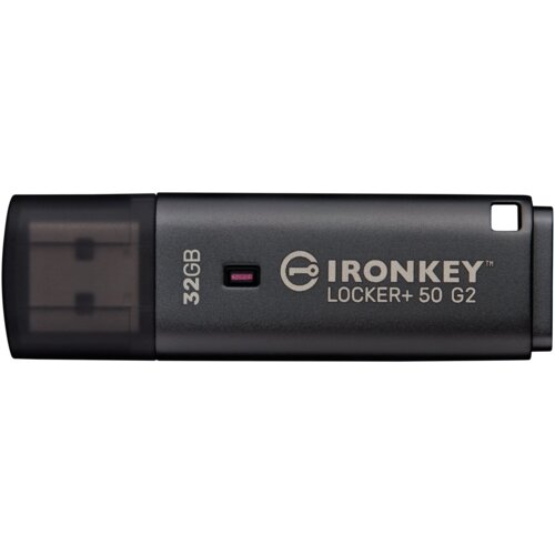Kingston Technology IronKey Locker+ 50 G2 USB izbrisivi memorijski pogon 32 GB USB Tip-A 3.2 Gen 1 (3.1 Gen 1) Crno Cijene