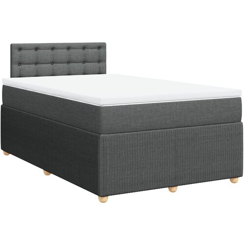 Maison Chic Box spring postelja - Vzmetna postelja z vzmetnico temno siva 120x200 cm blago SL23071, (21891707) Cene