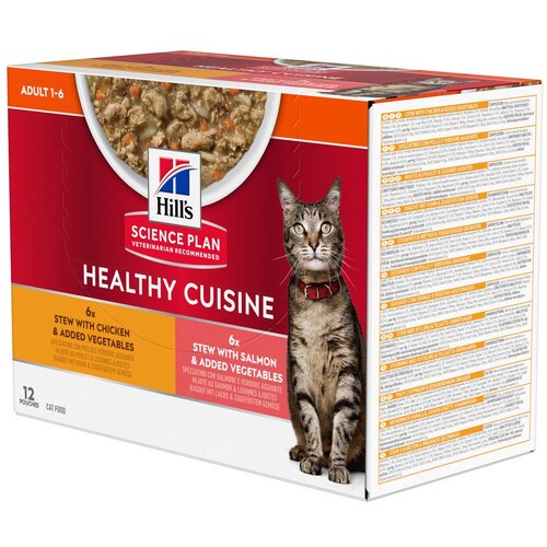 HILL'S SCIENCE Plan Adult Healthy Cuisine s pi&scaron;čancem & lososom - 12 x 80 g Cijene