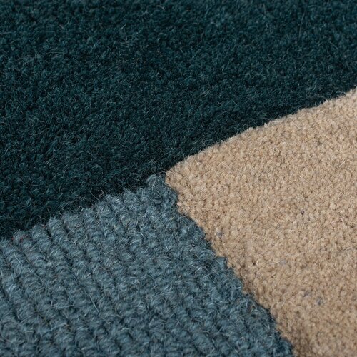 Flair Rugs Temno zelena ročno tkana volnena preproga 120x180 cm Labyrinth Shaped &amp;ndash; Slike