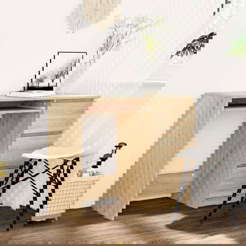  Radni stol boja hrasta sonome 90 x 45 x 76 cm od iverice Slike