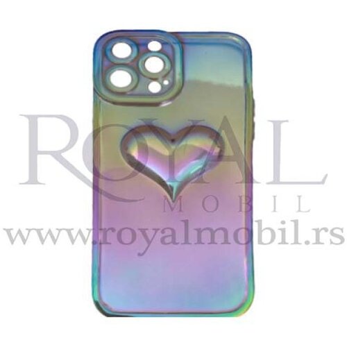  futrola clear sedef heart za iphone 13 pro (6.1) siva Slike