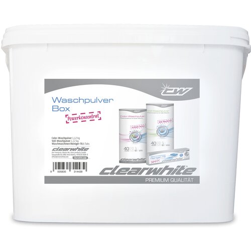 CLEARWHITE Bijelo sredstvo za pranje rublja u 1 x 1 kutiji 1,12 kg, x T6 tablete, 1 x 1,12 kg sredstva za pranje rublja u boji Cene