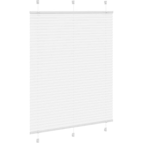 VidaXL Plisirana roleta bijela 110x100 cm &amp;scaron;irina tkanine 109,4 cm Slike