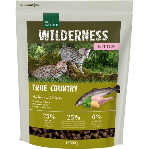 Real Nature Cat Wilderness Kitten piletina i riba 300 g Cijene
