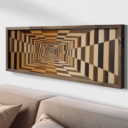 WALLXPERT LAC035-150 Multicolor Decorative Framed MDF Painting Cene