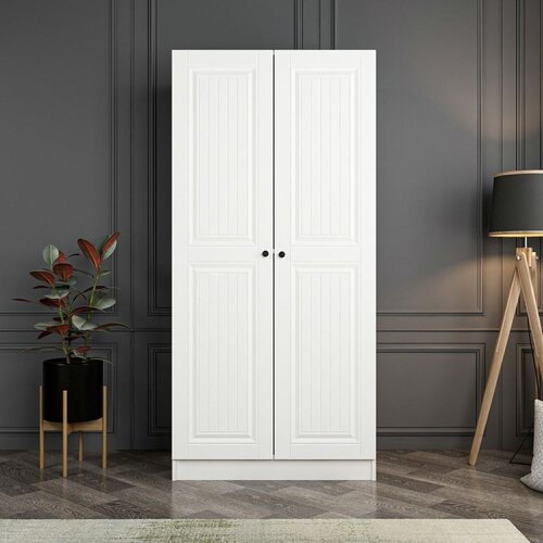 Woody Fashion Ormar Kale-210, 90x210x52 cm, Bijela Cene