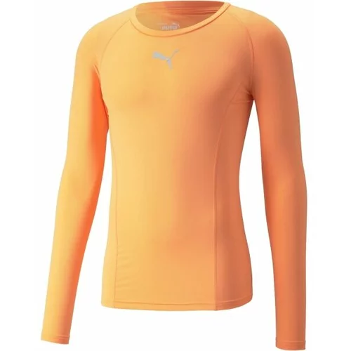 Puma LIGA BASELAYER TEE LS Muška funkcionalna majica, narančasta, veličina