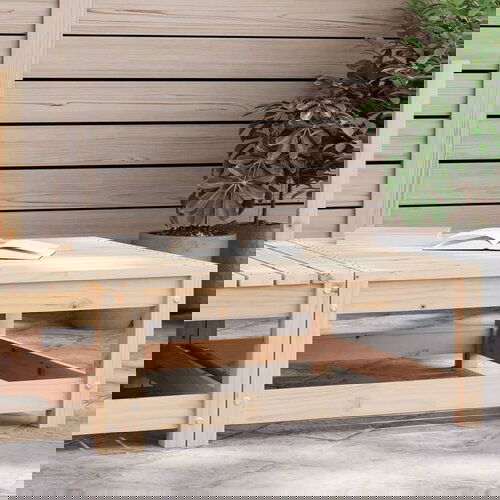 vidaXL Vrtni tabure 70 x 70 x 30 cm od masivne borovine Cijene