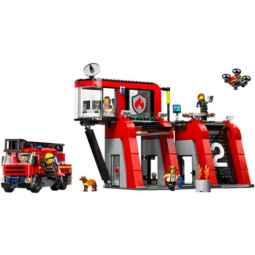 Lego gasilska postaja z gasilskim vozilom 60414 Slike