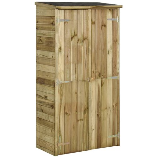 vidaXL Vrtna lopa za orodje impregnirana borovina 85x48x177 cm, (20958684) Cene