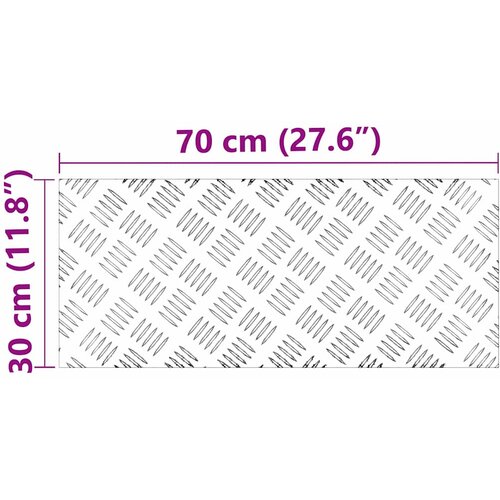  Stepenica Pravokutni 4 pcs Srebrno 70 x 30 cm Aluminij Slike