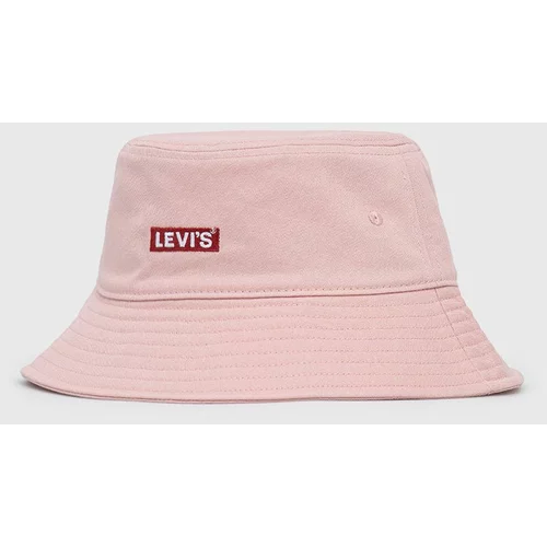 Levi's Pamučni šešir boja: ružičasta, pamučni