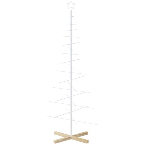  Metalna božićna jelka KUOPIO 180 cm Čelik Bijela - 180 cm Bijela bez LED svjetala Slike