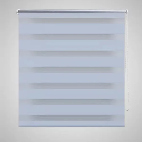 vidaXL Rolo bijele zavjese sa zebrastim linijama 120 x 230 cm