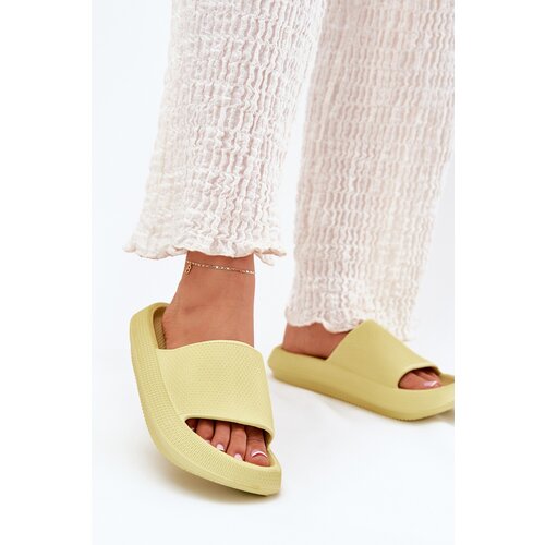 Boto Women's Lightweight Foam Slippers On Thick Sole Lime Querceria Cijene