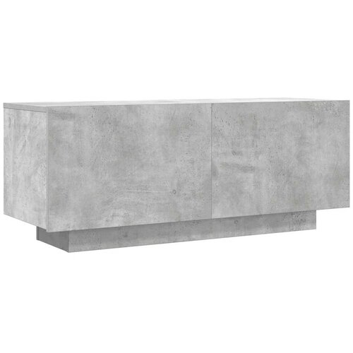 Maison Chic TV omarica - TV stojalo - Televizijska omarica betonsko siva 100x35x40 cm inženirski les, (21700857) Slike