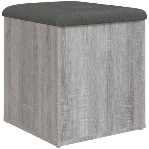  Klupa za cipele siva boja hrasta 42x42x45 cm konstruirano drvo Slike