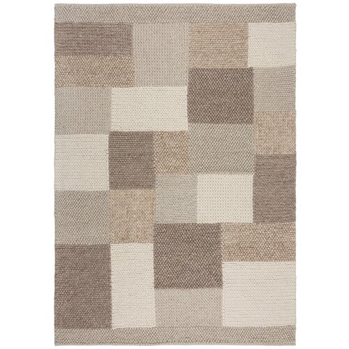 Flair Rugs Bež ručno rađen tepih od mješavine vune 80x150 cm Minerals Patchwork – Cijene