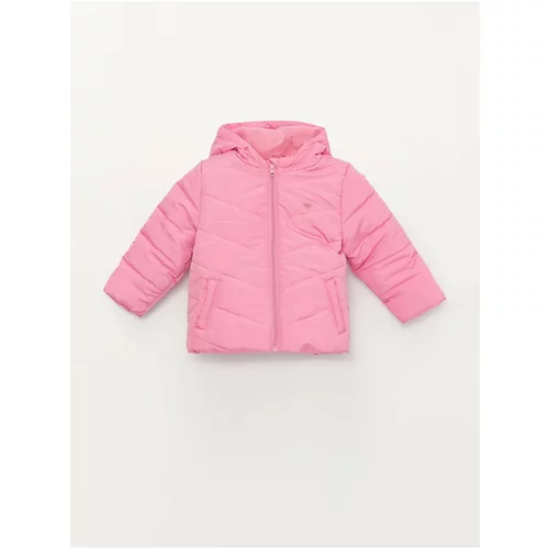 LC Waikiki LCW ECO Hooded Long Sleeved Coat for Baby Girl
