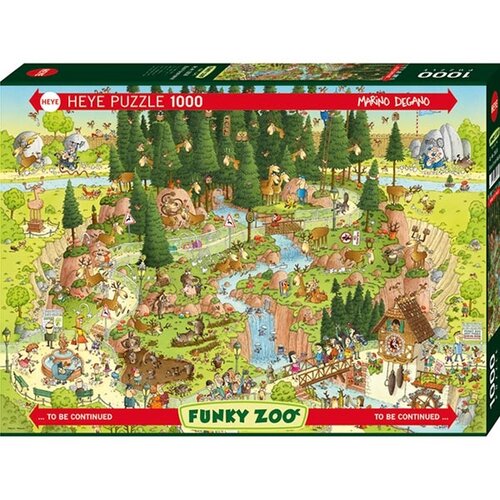Heye puzzle 1000 delova Degano Fanky Zoo Black Forest 29638 Slike