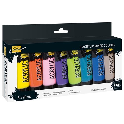 Kreul akrilne boje solo goia / mešani set 8 k 20 ml Cene
