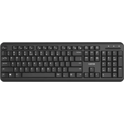 Wireless keyboard with Silent switches ,105 keys,black,Size 442*142*17.5mm,460g,AD layout - CNS-HKBW02-AD