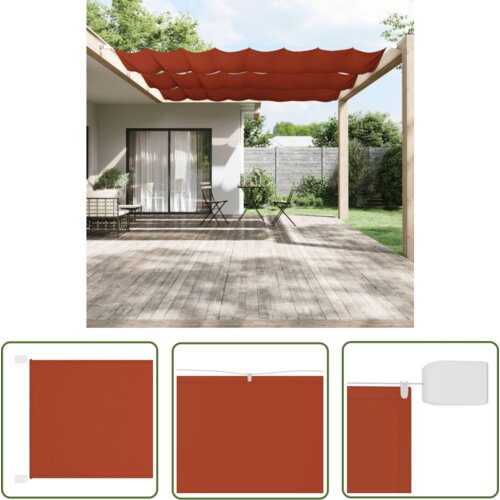  The Living Store Vertikalna markiza terakota 140x360 cm tkanina oxford - Vertikalna Markiza, (21742997) Slike