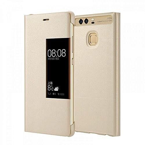 Huawei original preklopna torbica s-view za P9 zlata z okenčkom Cene