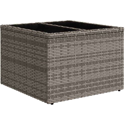 VidaXL 8-dijelni set vrtnih sofa od poliratana s jastucima sivi Slike