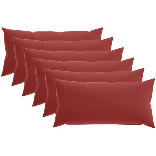  Presvlaka za jastuk 6 pcs HEERLEN Vinska crvena 40 x 70 cm Cene
