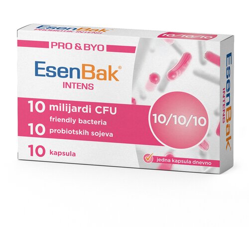 PRO&amp;amp;BYO EsenBak Intens 10/10/10 Comfort pack probiotik 10 kapsula Slike