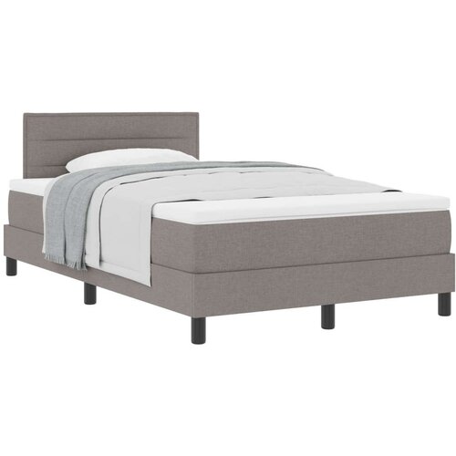 Krevet s uzglavljem i madracem taupe 120x190 cm tkanina Cene