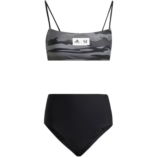 ADIDAS SPORTSWEAR Športne bikini 'Thebe Magugu' siva / črna / bela