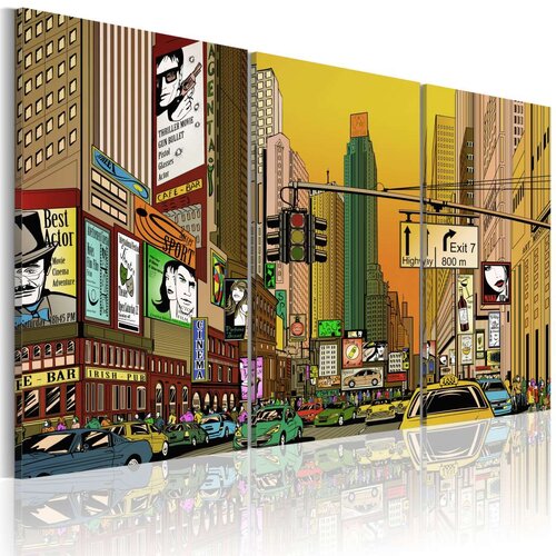  Slika - Cartoon NYC 120x80 Slike
