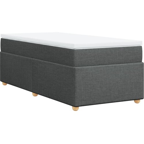 Maison Chic Box spring postelja - Vzmetna postelja z vzmetnico temno siva 80x200 cm blago SL24595, (21890757) Slike
