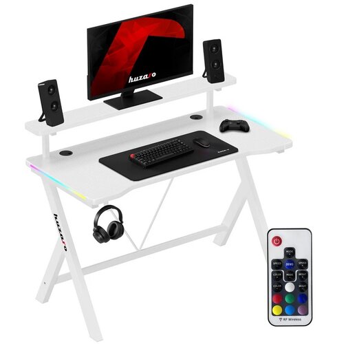 Huzaro Hero 1.9 RGB White Gaming Desk Slike