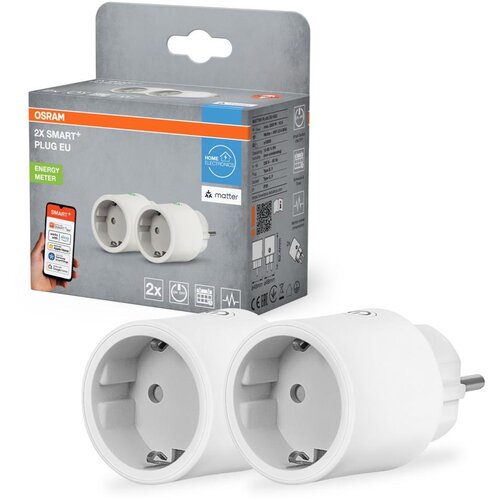 Osram SET 2x pametna SCHUKO utičnica SMART+ MATTER 2300W/230V/10A Wi-Fi bela Slike