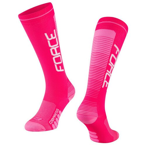 Force čarape compress,roze l-xl / 42-47 ( 9011916 ) Slike