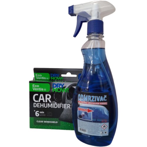 Car Line Set Odmrzivač stakla De-icer sa pumpicom 0,5l + EcoVentis upijač vlage Cene