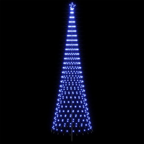 LED božićno drvce 500 cm 550 LED lampica Plava Željezo Crna Slike