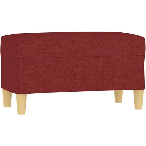  Klupa Crvena boja vina 70 x 35 x 41 cm od tkanine Slike
