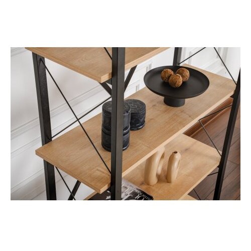 Hanah home polica za knjige elysian oak black Slike