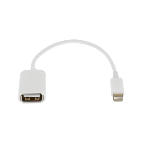 OTG On-The-Go USB kabel / adapter Lightning - beli