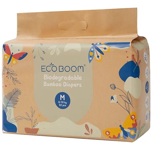 Eco boom Joy Pelene za bebe, M, 6-10 kilograma, 32 komada Slike