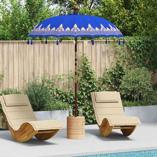  Balineški Parasol Plava 180-190 cm Pamuk  solidno drvo Cijene